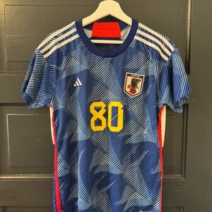 ADIDAS JAPAN 2022 HOME JERSEY #80, Men's size L, Slim Fit